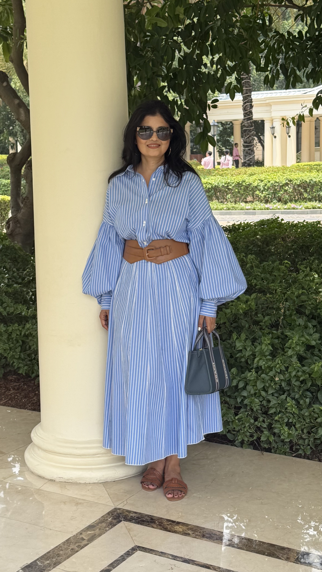 Striped Co-ord Set – Bishop Shirt & Linea Skirt
