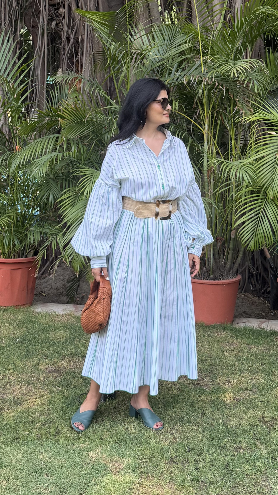 Striped Co-ord Set – Bishop Shirt & Linea Skirt