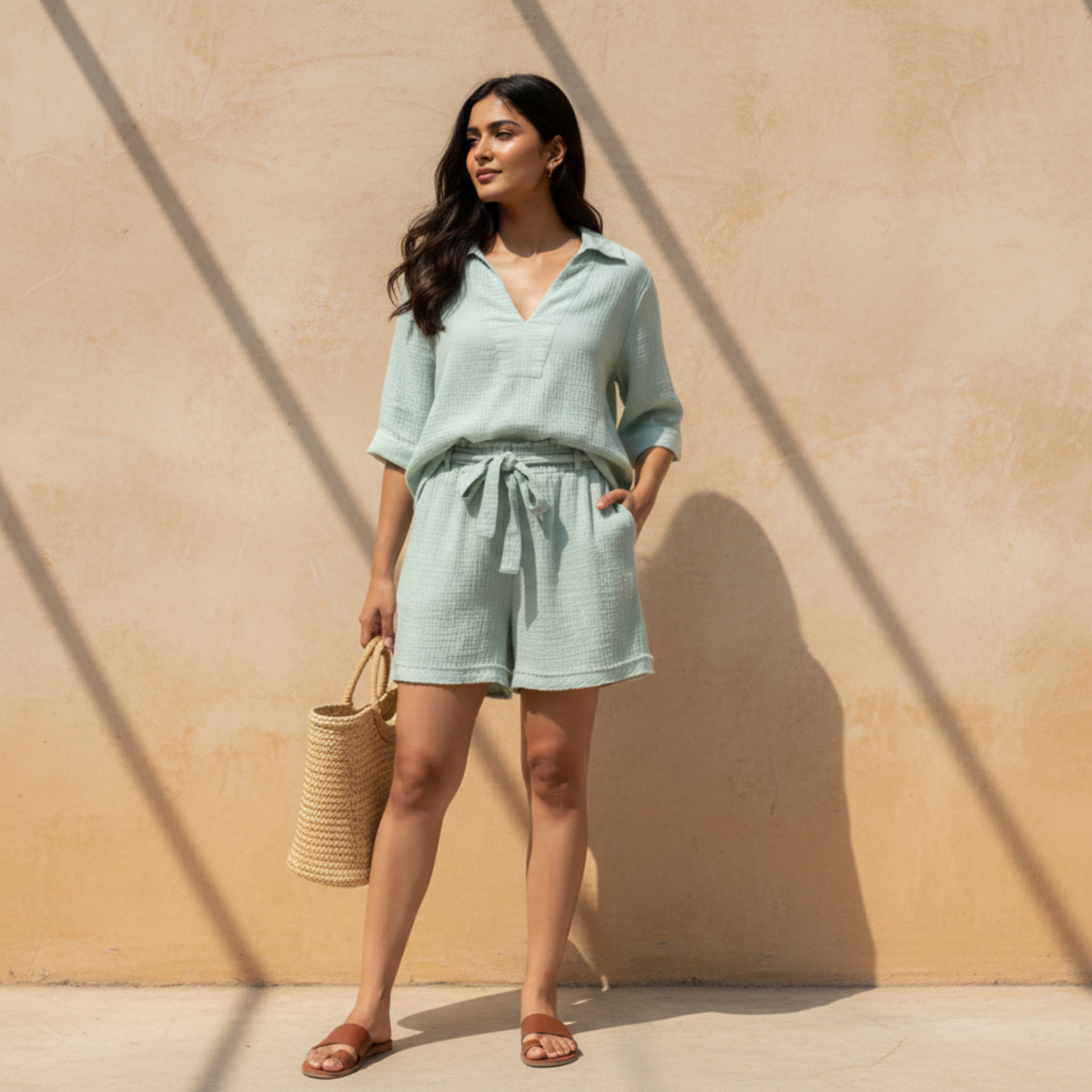 Mehak Top & Anaya Shorts Set