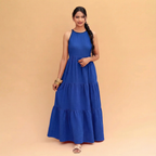 Noor Halter Neck Tiered Dress