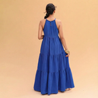 Noor Halter Neck Tiered Dress