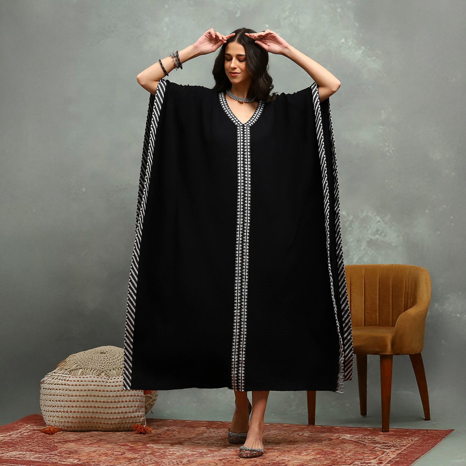 Noir Allure Kaftan
