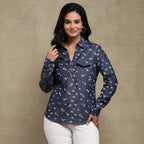 Tarang Top in Denim - Ash And Amber