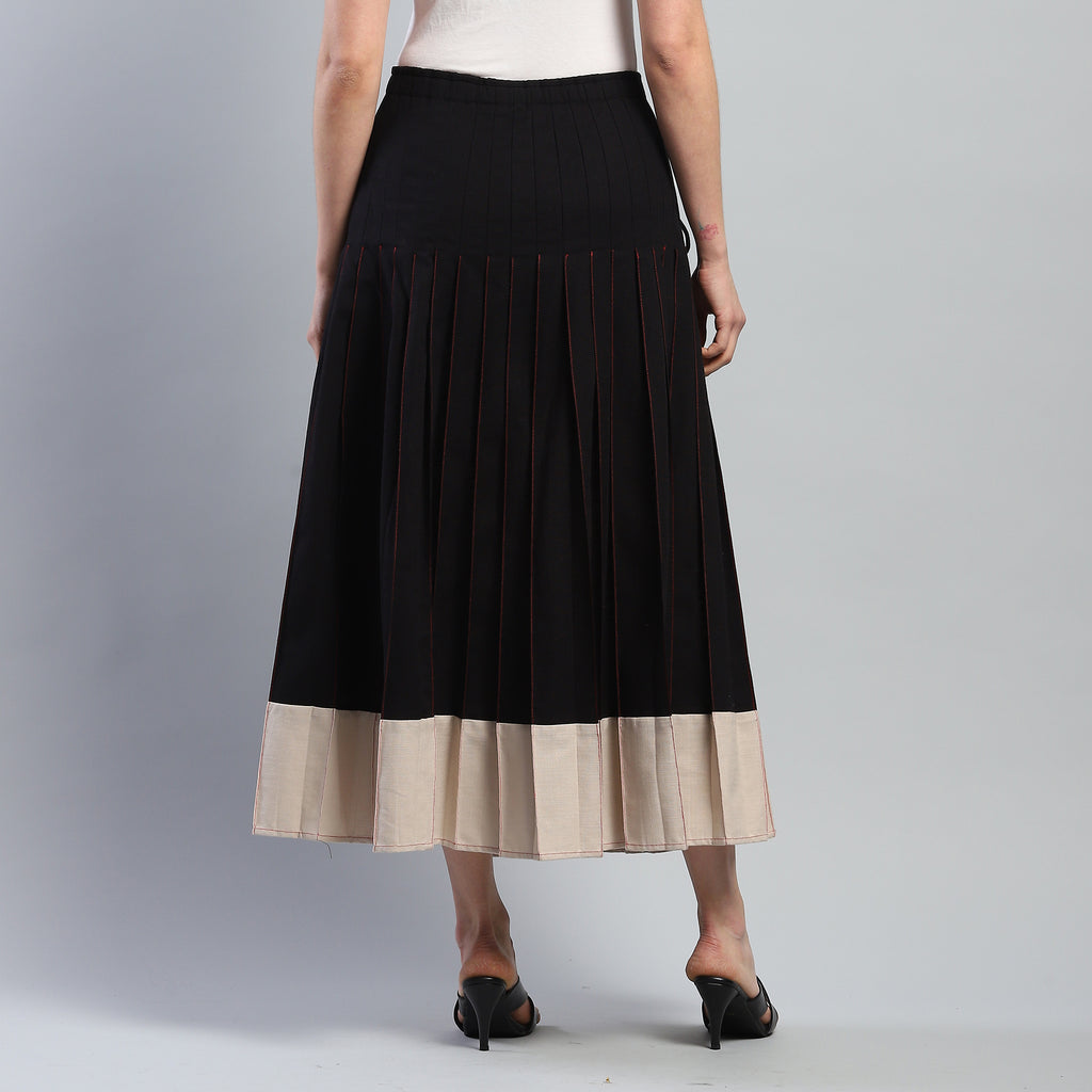 Textural Pleated Skirt