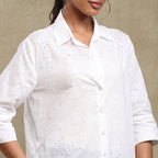 White Schiffli Shirt