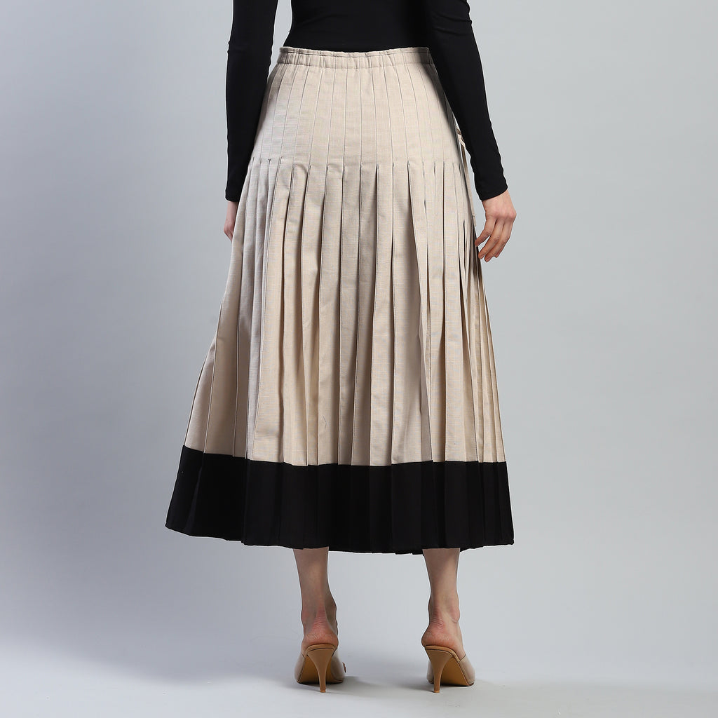 Textural Pleated Skirt