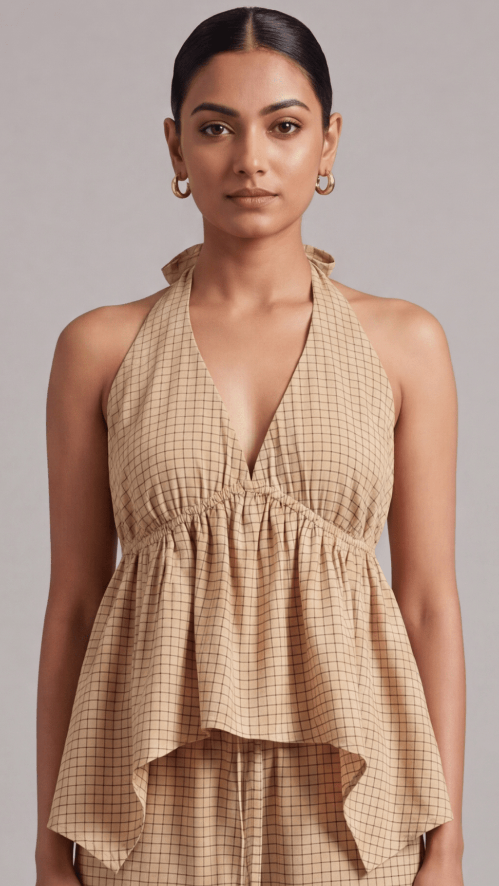 The Nomad Check Co - ord Set - Ash And Amber