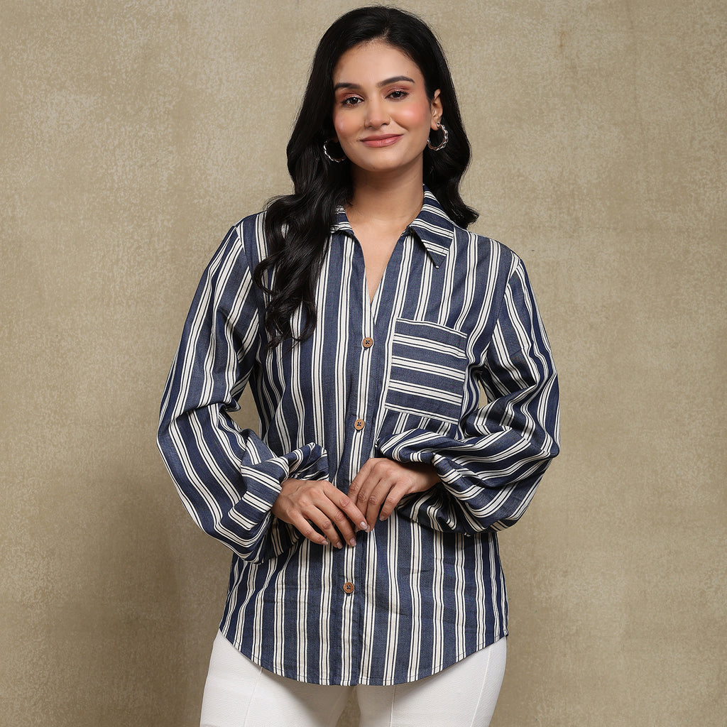 Denim Stripe Shirt (Tana Shirt)