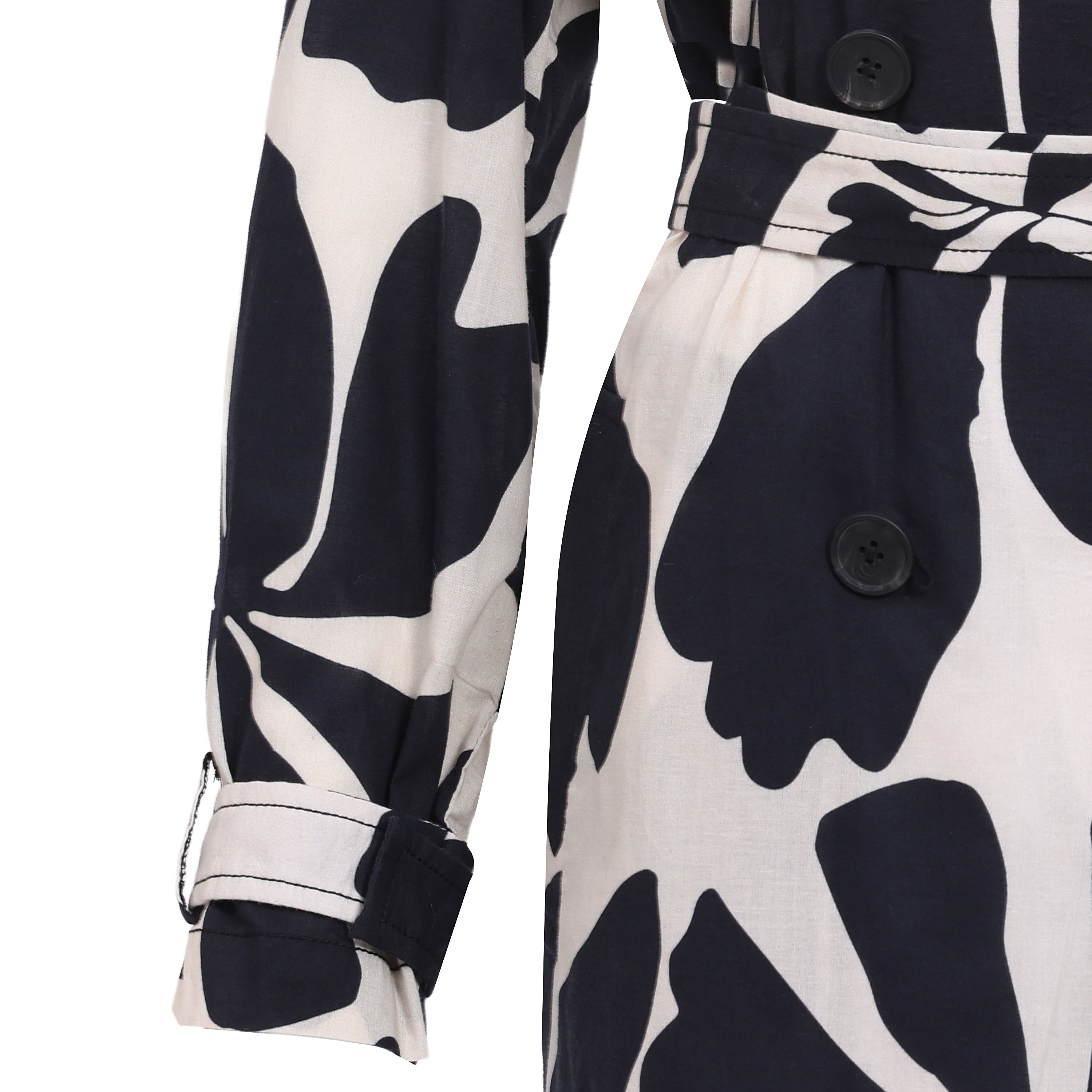 Ink & Ivory Trench Coat