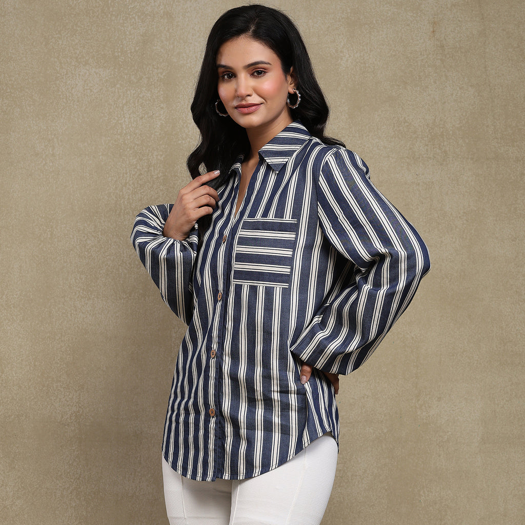 Denim Stripe Shirt (Tana Shirt)