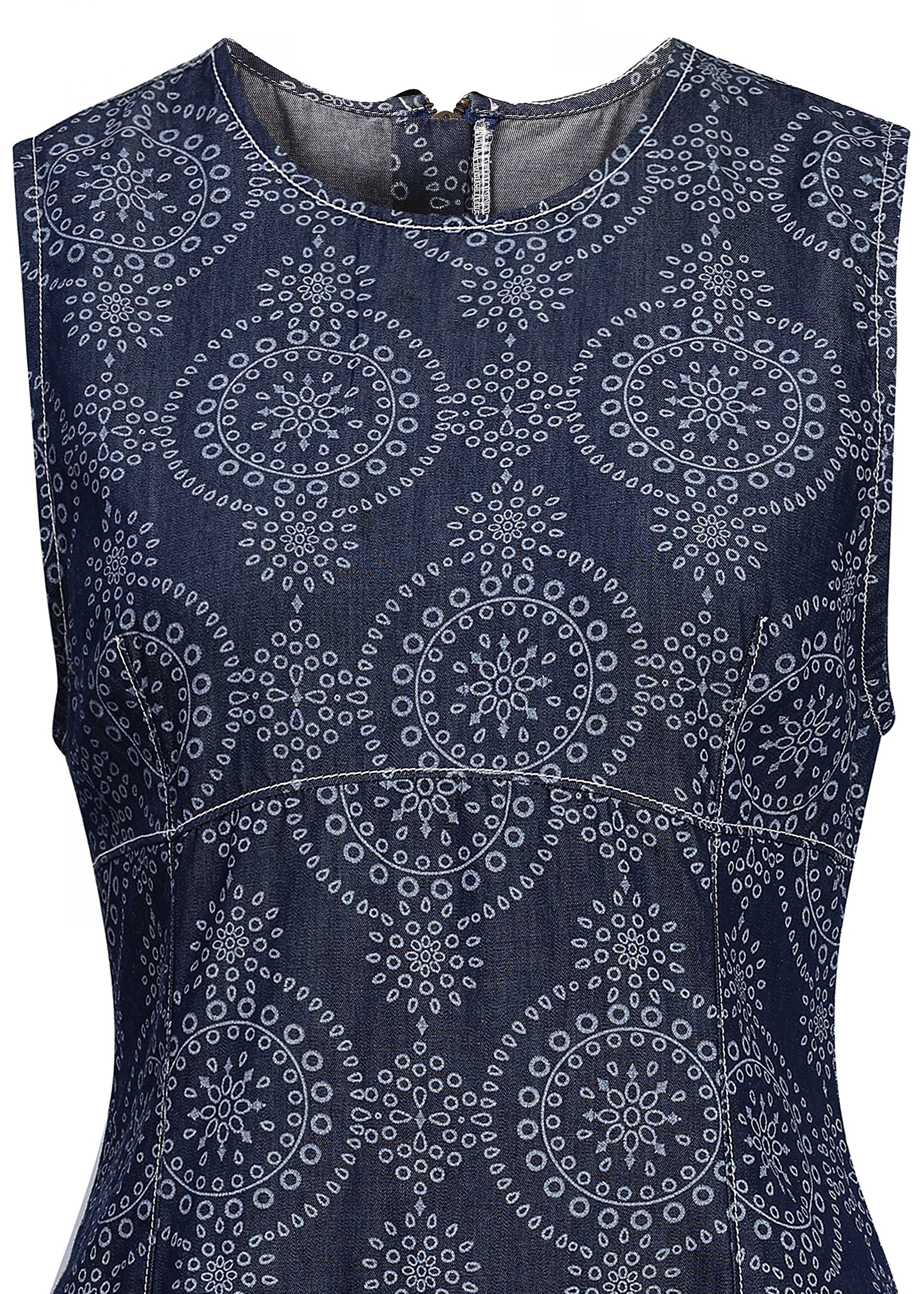 Mandala Denim Dress