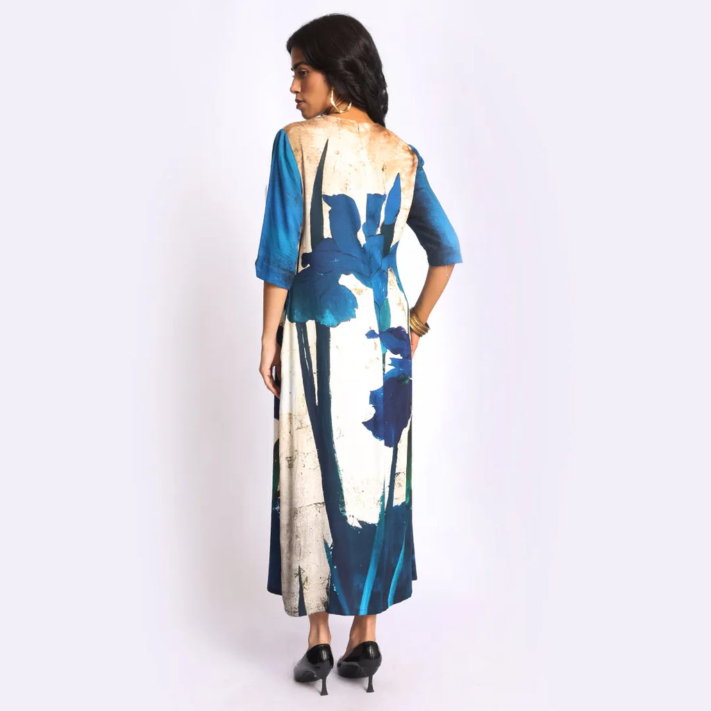 Azure Bloom Dress