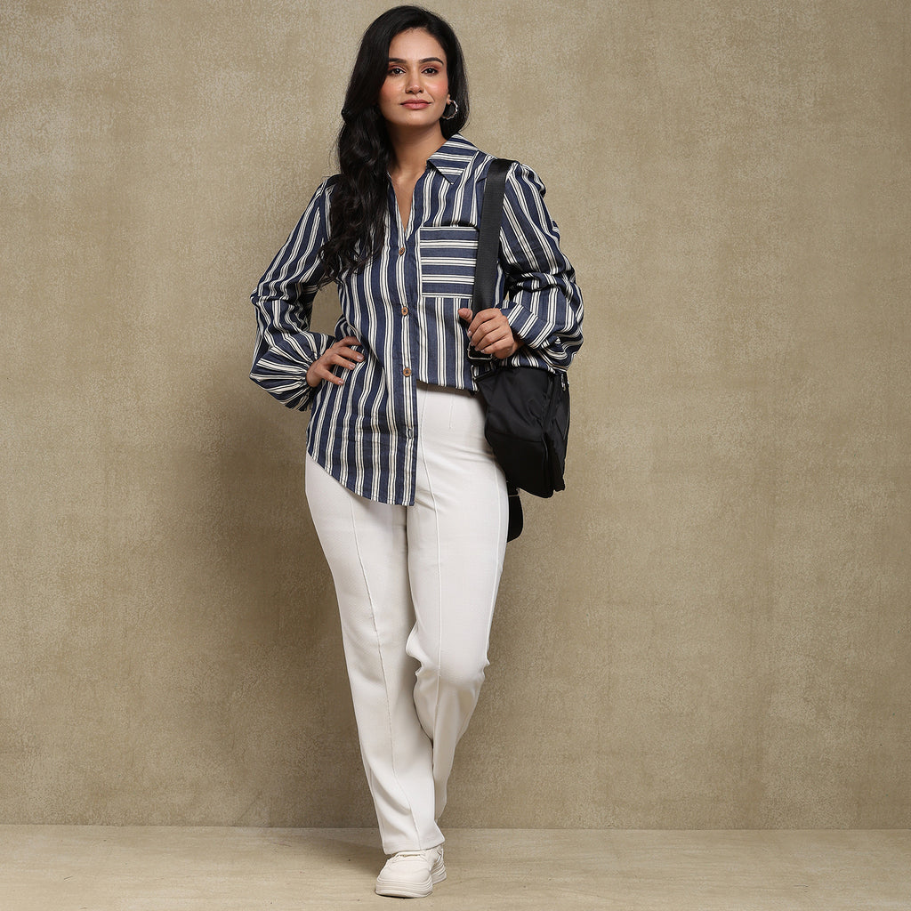 Denim Stripe Shirt (Tana Shirt)