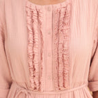 Mira A-Line Flared Frill Dress