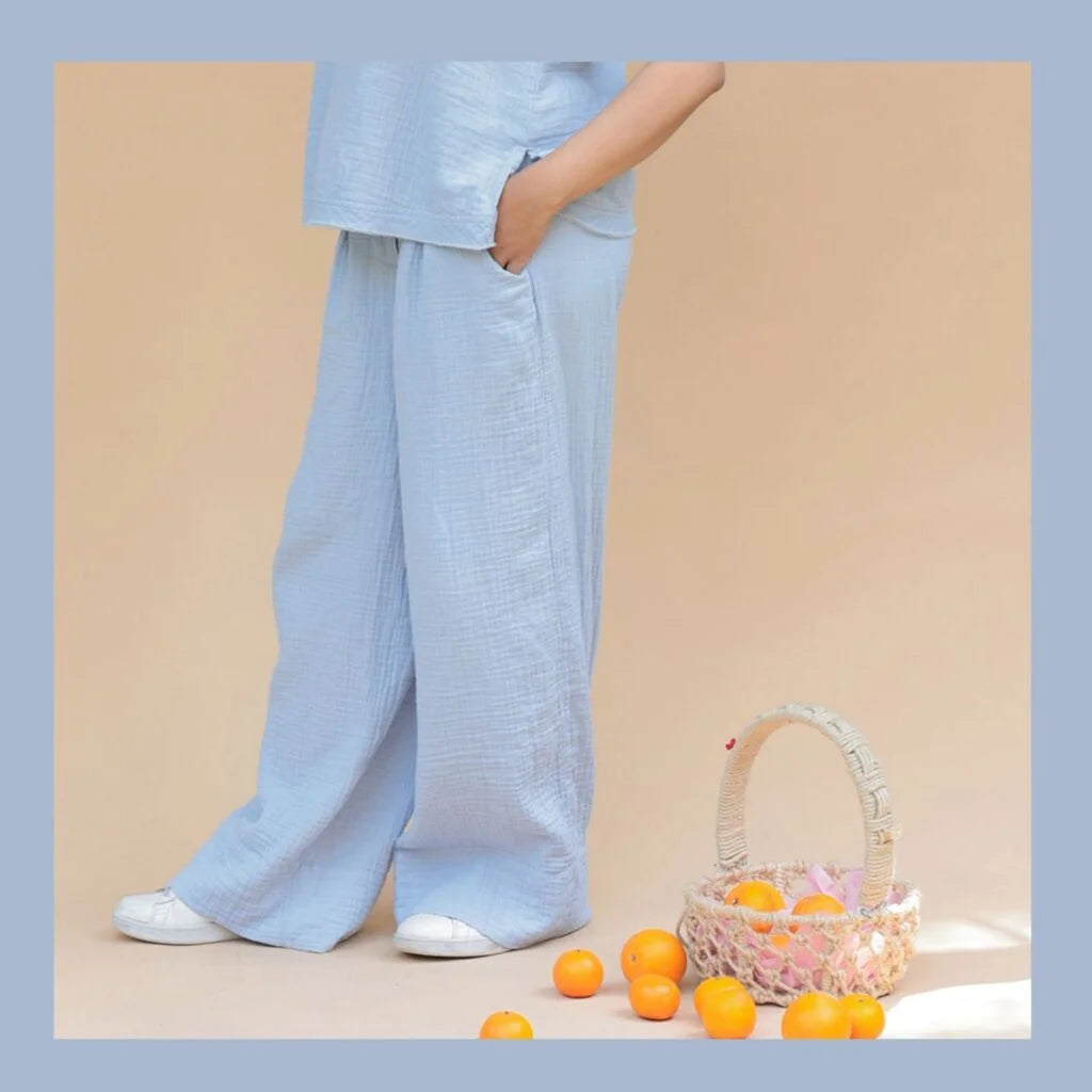 Chhaya Sleeveless Top & Reva Wide Leg Pants Set