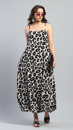Luna Leopard Bubble Dress - Ash And Amber