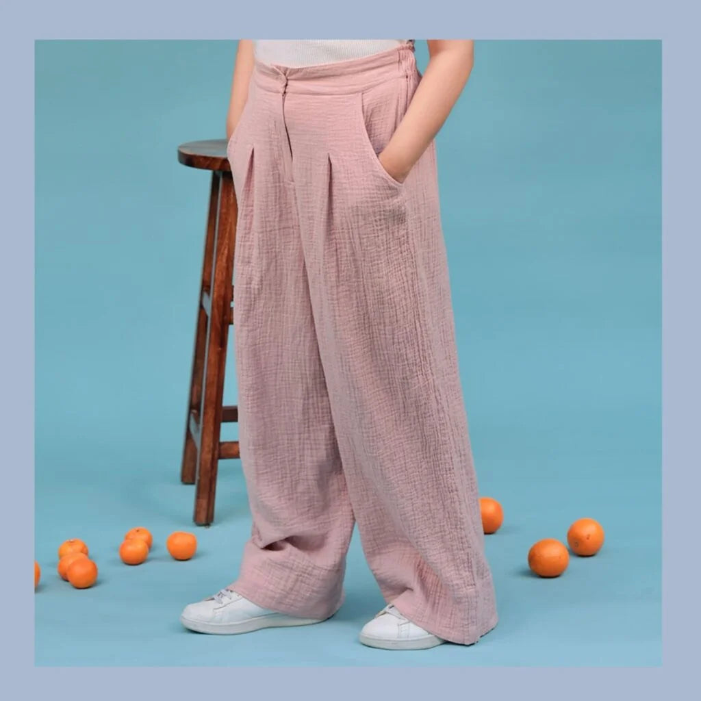 Chhaya Sleeveless Top & Reva Wide Leg Pants Set