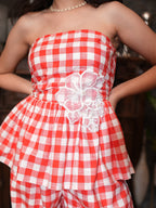 Scarlet Gingham Co-ord Set