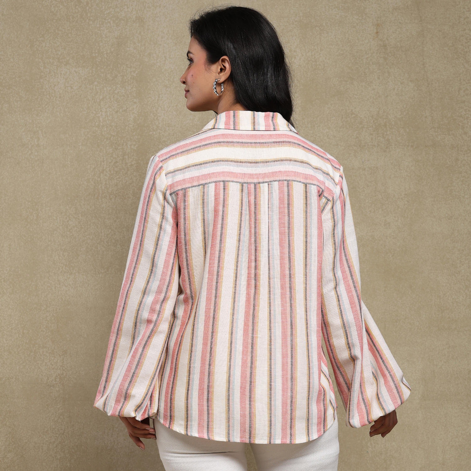 Cotton Flex Stripe Vana Shirt
