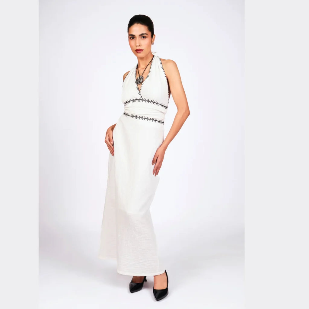 Eclipse Halter Maxi Dress