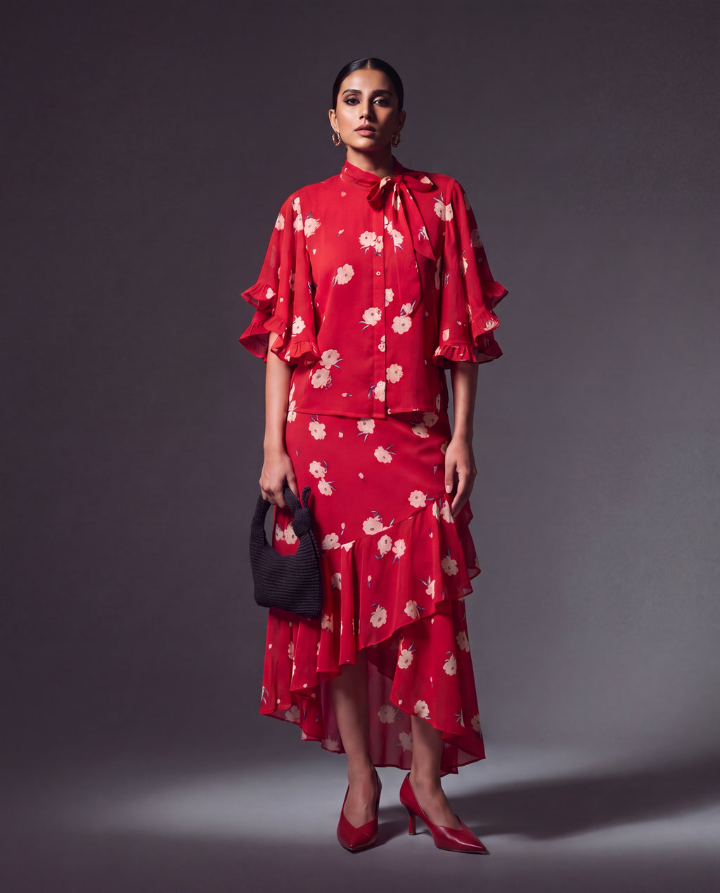 Aira Top & Naaz Ruffle Skirt Co-ord Set