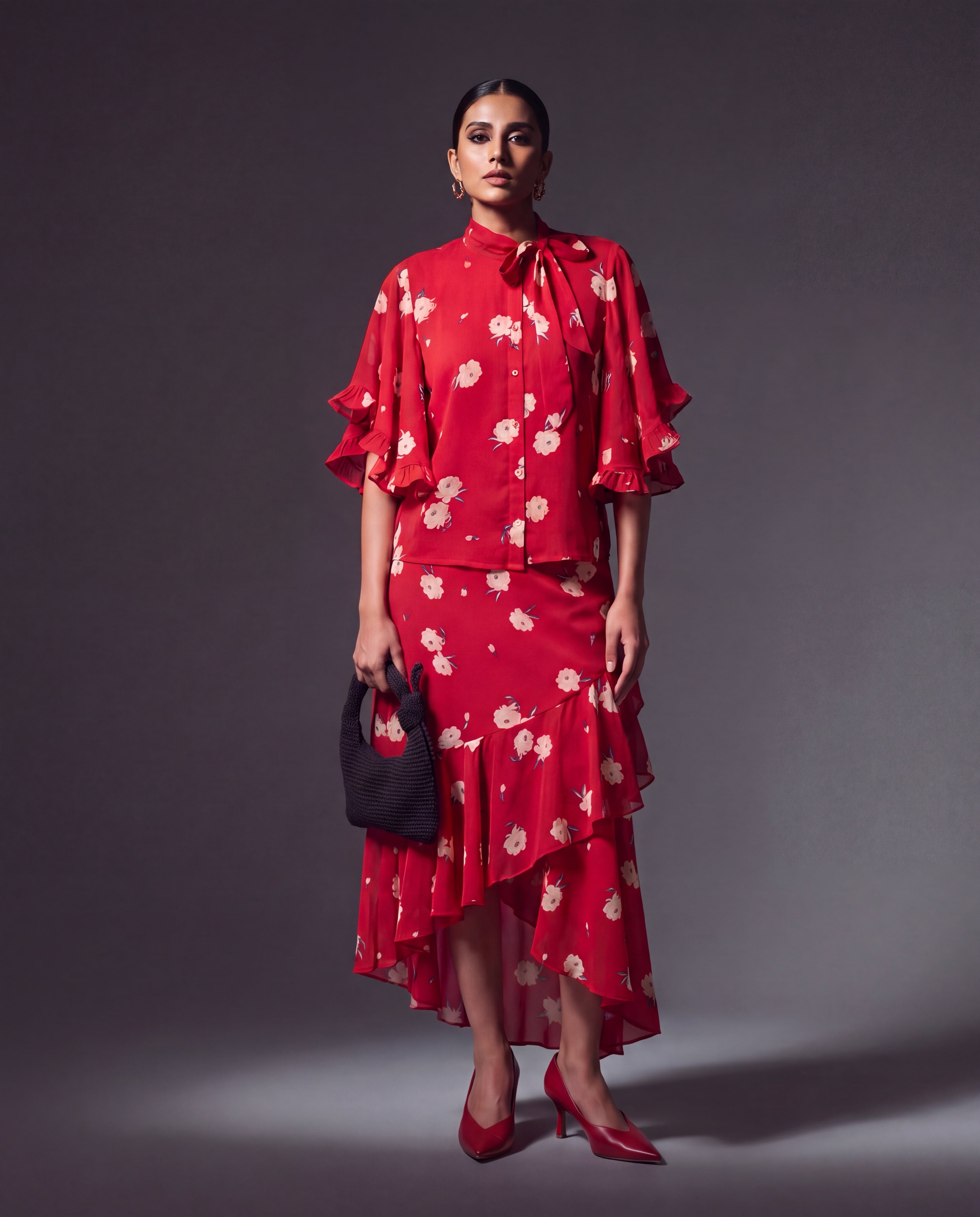 Aira Top & Naaz Ruffle Skirt Co-ord Set