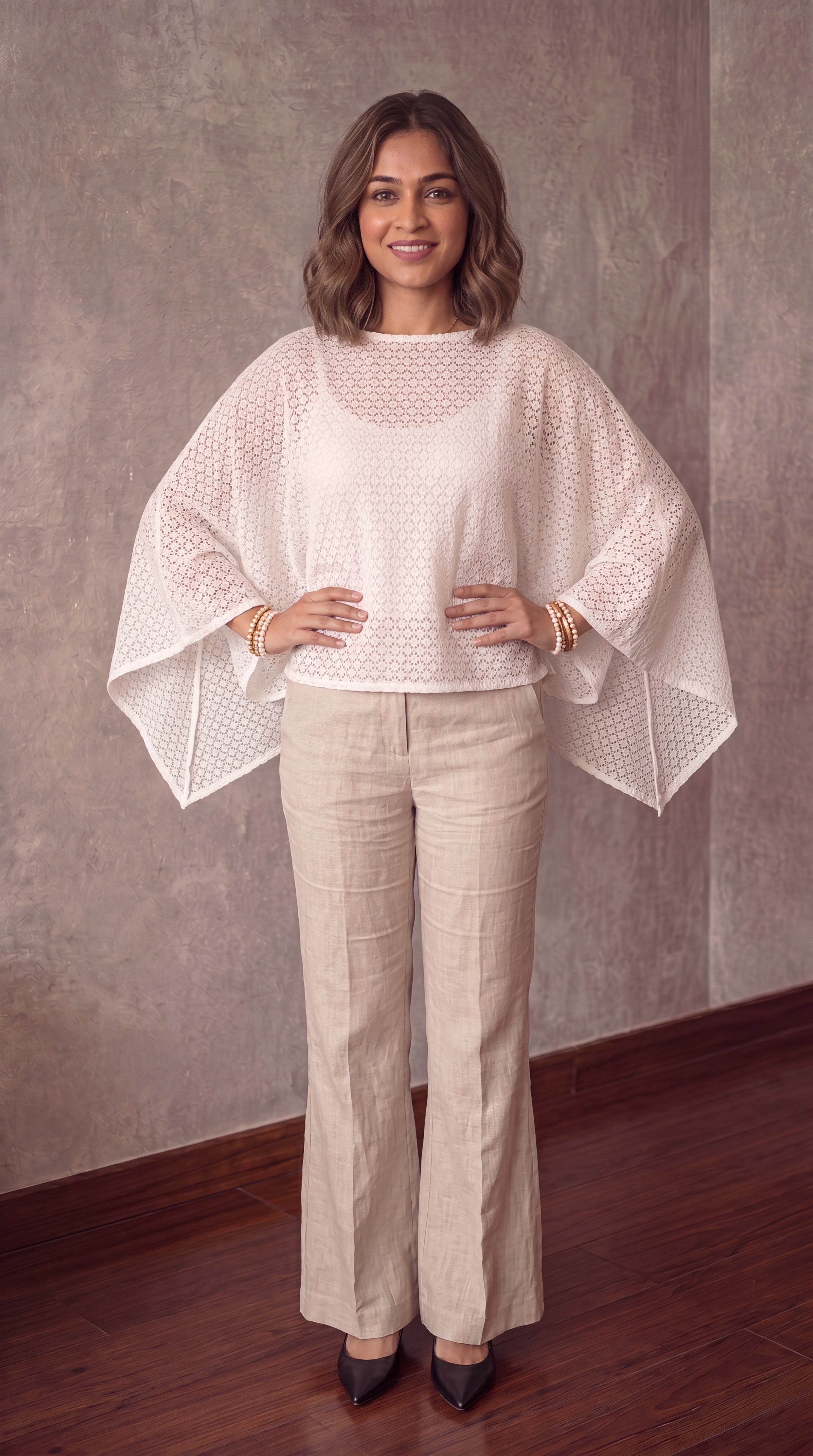Elara Lace Cape
