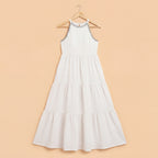 Noor Halter Neck Tiered Dress