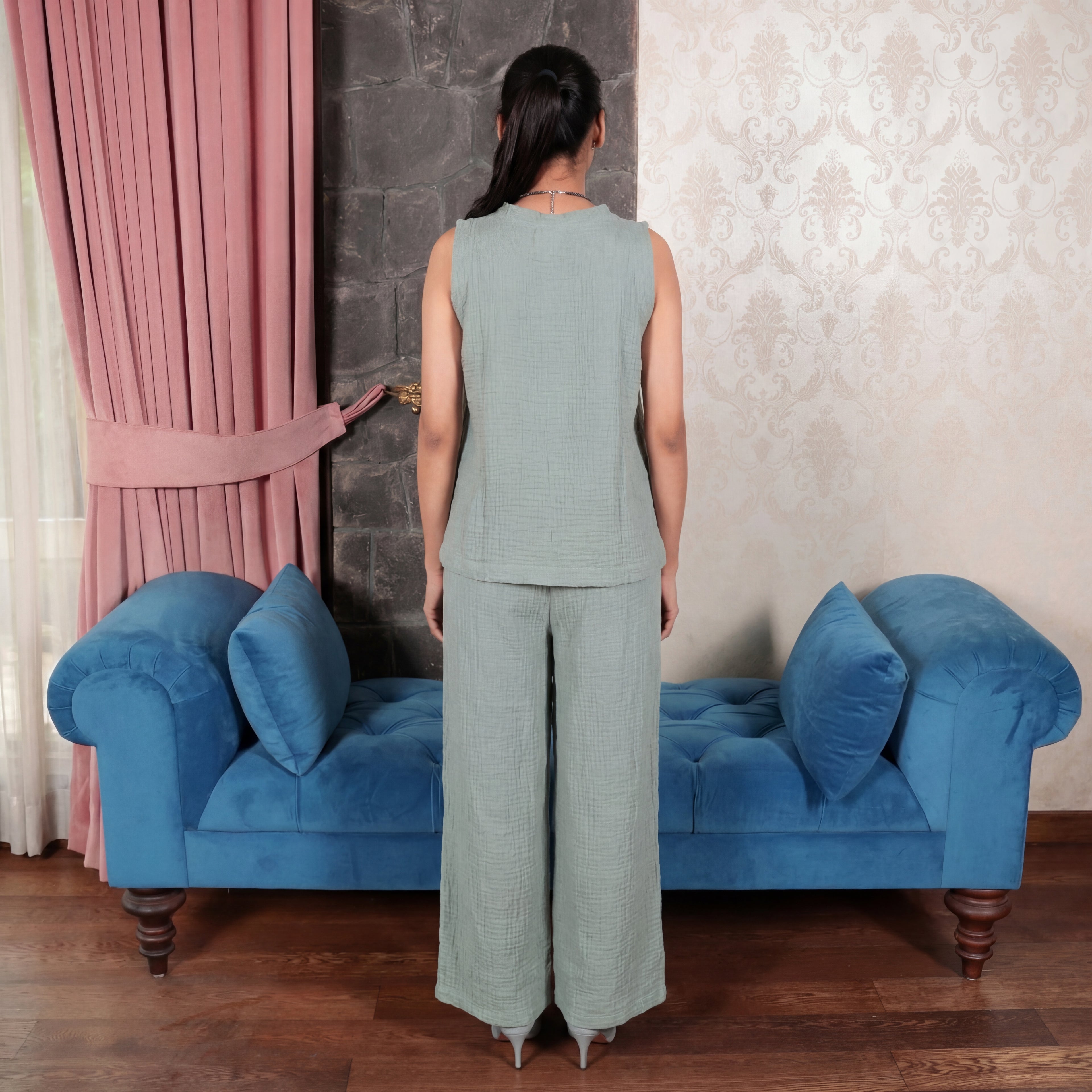 Chhaya Sleeveless Top - Ash And Amber