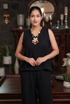 Chhaya Sleeveless Top - Ash And Amber