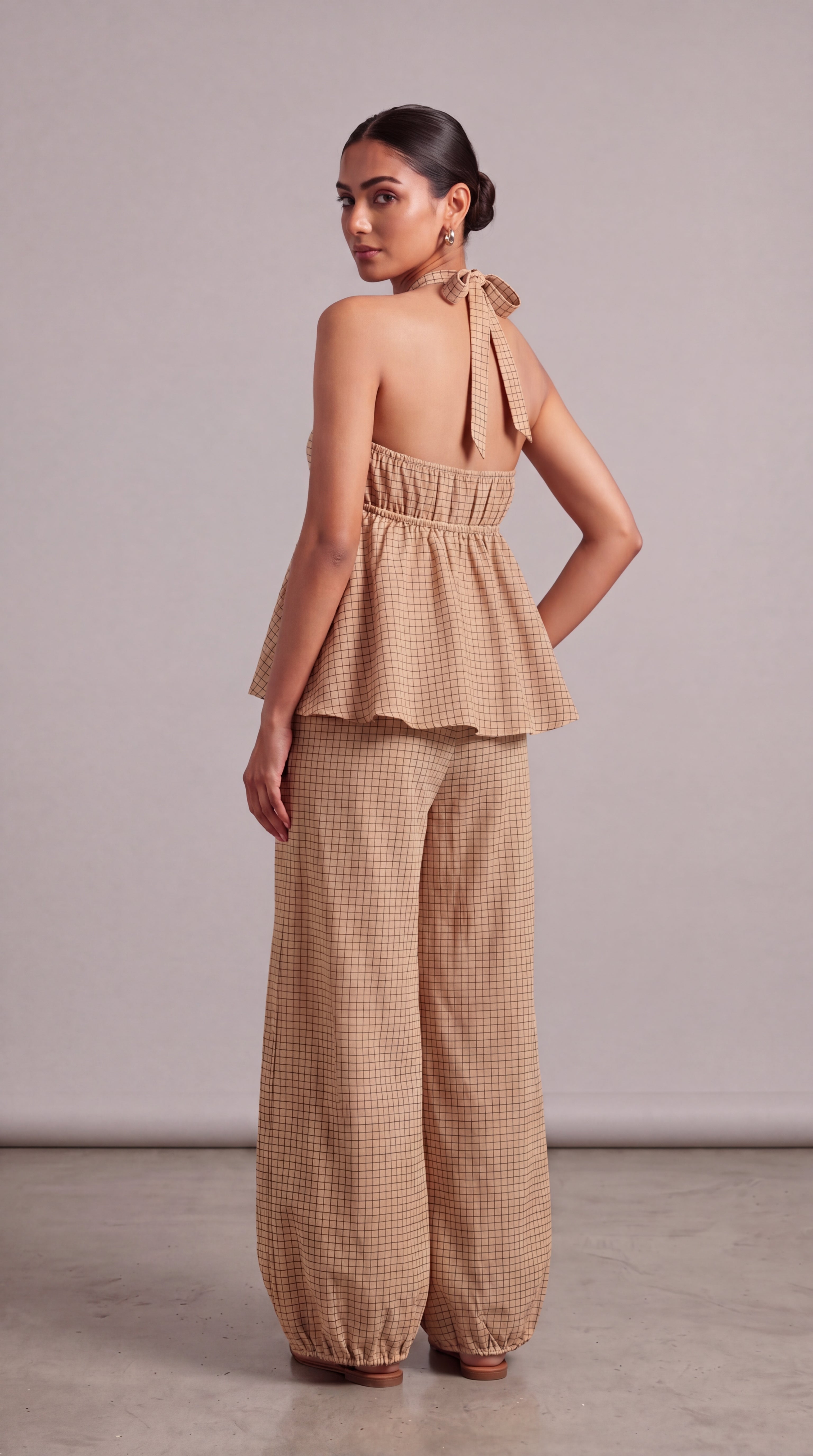 The Nomad Check Co - ord Set - Ash And Amber