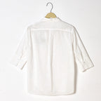 White Schiffli Shirt - Ash And Amber