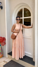 Vriti Halter Neck Tiered Dress