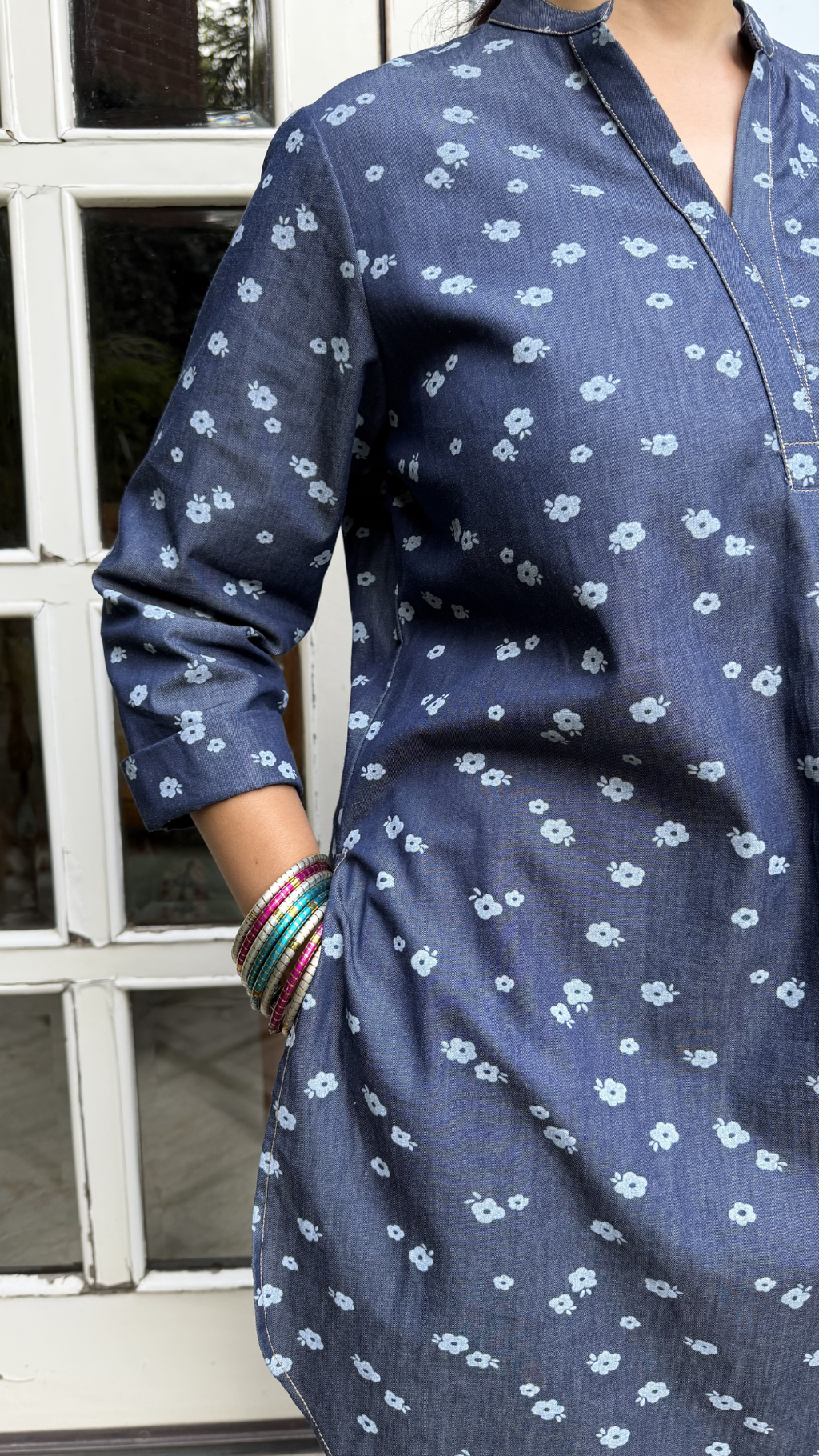 The Denim Bloom Cord-Set