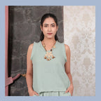 Chhaya Sleeveless Top & Reva Wide Leg Pants Set