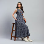 Mandala Long Dress - Ash And Amber