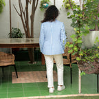 Akaar Blazer with Bustier Set