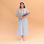 Mira A-Line Flared Frill Dress