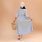 Mira A-Line Flared Frill Dress