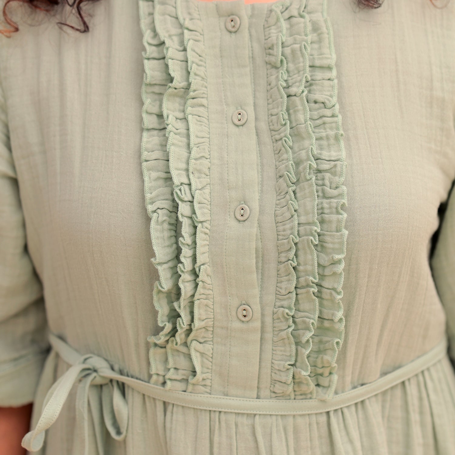 Mira A-Line Flared Frill Dress