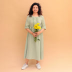 Mira A-Line Flared Frill Dress