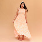 Vriti Halter Neck Tiered Dress