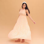 Vriti Halter Neck Tiered Dress