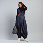 Indigo Bloom Jumpsuit - Ash And Amber