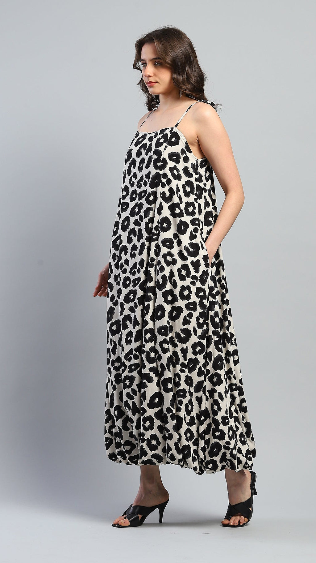 Luna Leopard Bubble Dress - Ash And Amber