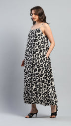 Luna Leopard Bubble Dress - Ash And Amber