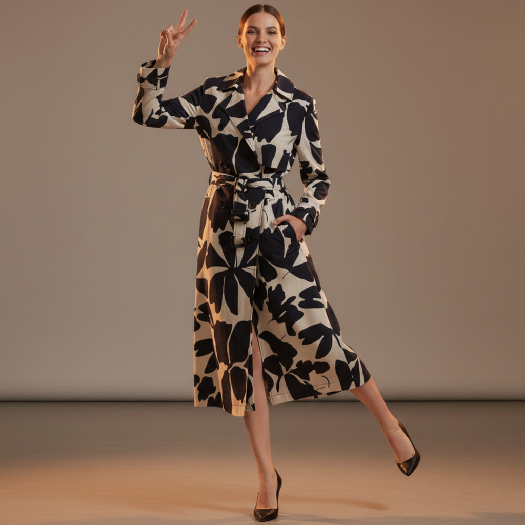 Ink & Ivory Trench Coat