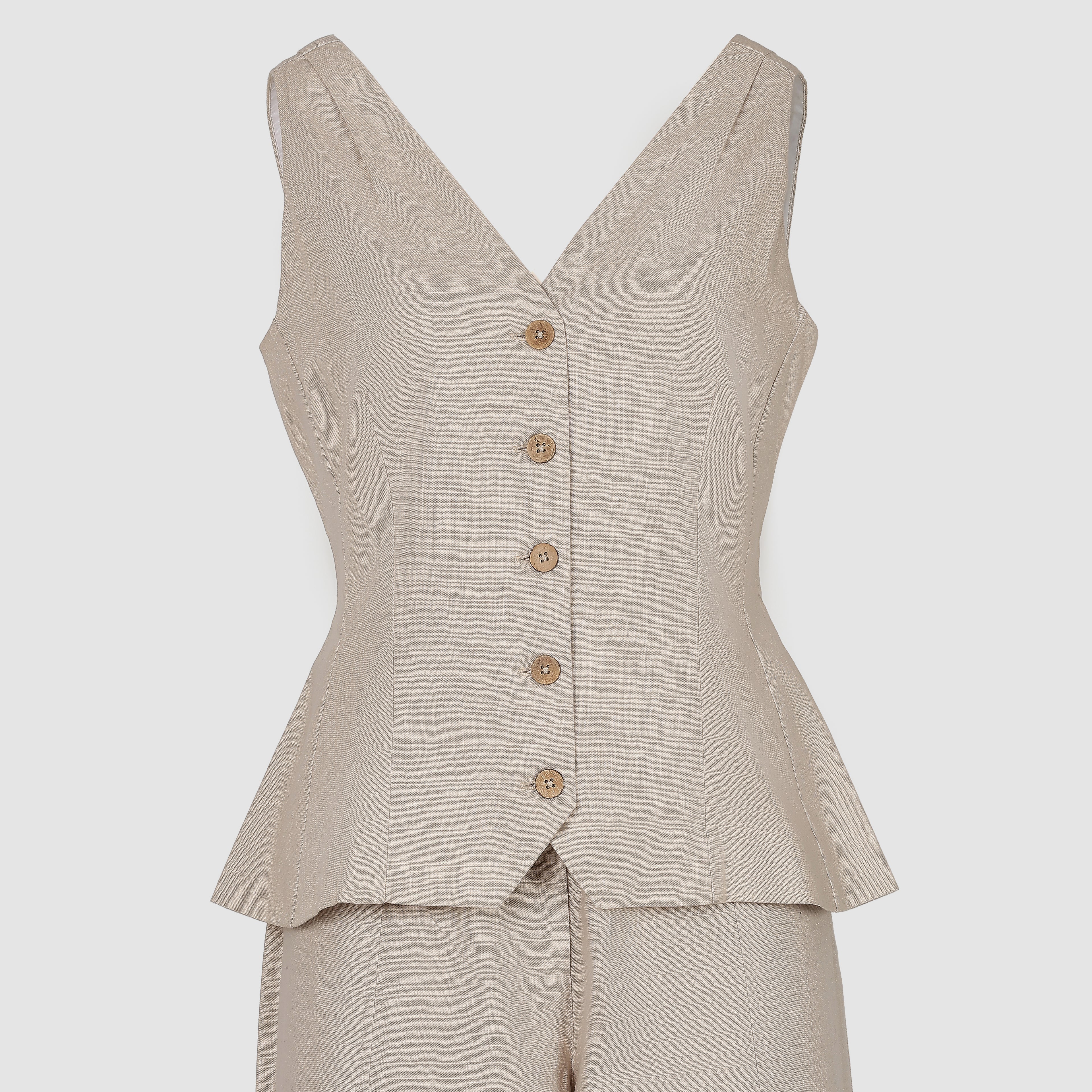 Drift Beige Vest - Ash And Amber