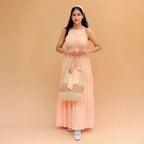 Vriti Halter Neck Tiered Dress