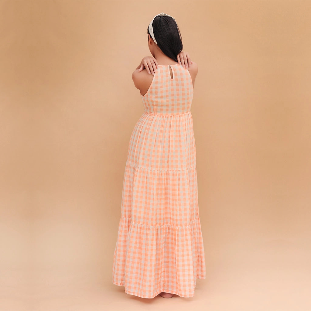 Vriti Halter Neck Tiered Dress